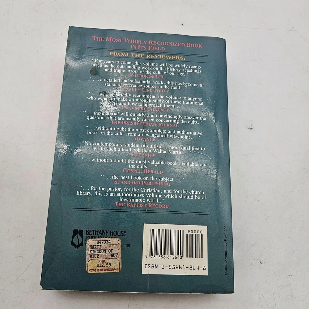The Kingdom Of The Cults Walter Martin Limited Edition Paperback Christian Book